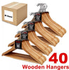Enhance Your Wardrobe Organization with Clothes Wood Hangers