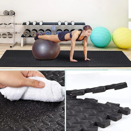 Thick Interlocking Heavy Duty Flooring Floor Mat Tiles EVA Soft Foam Gym Yoga