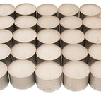 8 hour Tea lights Candles - White Long Lasting Tealights - Unscented - 3.8 x 2.3 CM, 8hr. 7