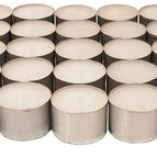 8 hour Tea lights Candles - White Long Lasting Tealights - Unscented - 3.8 x 2.3 CM, 8hr. 6