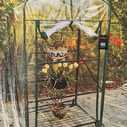 3 4 Tier Mini Small Greenhouse Outdoor Garden Plants Grow PVC Cover WITH SHELVES