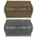 Welcome Cutaway Non Slip Coir & Rubber Door Mat Doormats Indoor Outdoor Mats 1