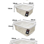 Wicker Willow Storage Baskets Lining Easter Gift Make Your Own Hamper Large 4