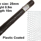 Galvanised/ Plastic Coated Chicken Wire Netting Mesh Net Fence Rabbit Aviary Pet 11