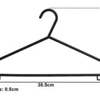 Adult Black Coat Hangers Hanger Coathanger Strong Plastic Clothes Trousers 3