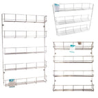 3 4 5 Tier Spice Herb Jar Rack Holder For Kitchen Door Cupboard Storage Wall 1