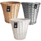 Wicker Willow Basket Storage Bin Waste Paper Basket Bathroom Country Style Bin 1