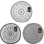 Round Weatherproof Indoor Outdoor Patio Garden Carpet Rug Decorative Mat 150cm 1