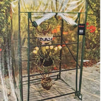 3 4 Tier Mini Small Greenhouse Outdoor Garden Plants Grow PVC Cover WITH SHELVES 2