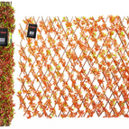 Artificial Leaf Trellis Expanding Screening Privacy Hedge Garden Balcony Fence 5
