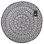 Round Weatherproof Indoor Outdoor Patio Garden Carpet Rug Decorative Mat 150cm