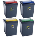 50l Plastic Recycle Recycling Bin Kitchen Dustbin Garden Waste Rubbish Bins 1