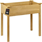 Large Raised Wooden Planter Flower Herbs Vegetables Grow Box Bed Kitchen Garden