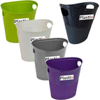 10L Flexi Plastic Storage Tub Bucket Bin Paper Basket Garden Horse Builders 1