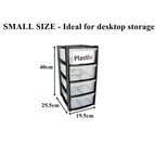 Mini Desktop Plastic Storage Drawers 3
