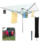 3 Arm / 4 Arm Outdoor Rotary Airer Folding Dryer