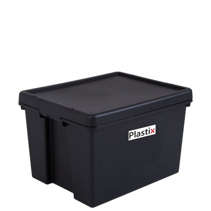 STRONG BAM HEAVY DUTY PLASTIC STORAGE BOX BOXES WITH LIDS RECYCLED UPCYCLED