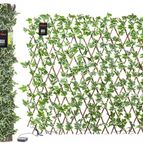 Artificial Leaf Trellis Expanding Screening Privacy Hedge Garden Balcony Fence 6