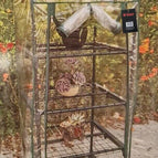 3 4 Tier Mini Small Greenhouse Outdoor Garden Plants Grow PVC Cover WITH SHELVES 3