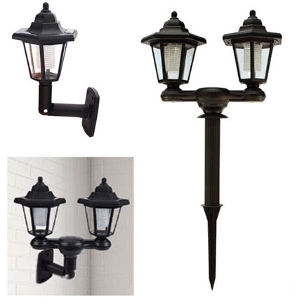LED SOLAR POWERED LANTERNS SUN LIGHTS WALL GROUND LAMP OUTDOOR GARDEN PATIO