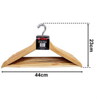 Clothes Wood Hanger Set - 20 Wooden Coat Hangers with Trouser Bar 3