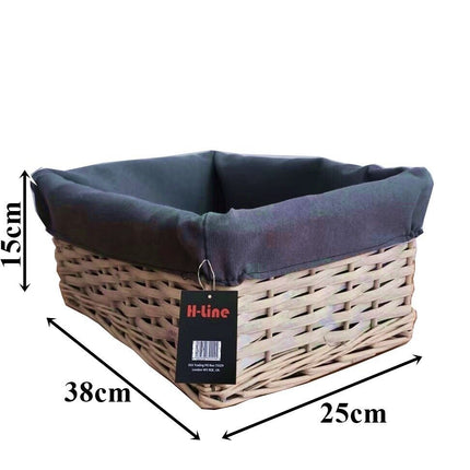 WICKER WILLOW STORAGE BASKETS LINING EASTER GIFT MAKE YOUR OWN HAMPER LARGE