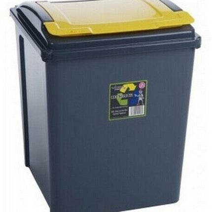 50L PLASTIC RECYCLE RECYCLING BIN KITCHEN DUSTBIN GARDEN WASTE RUBBISH BINS