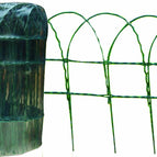 Green PVC Plastic Coated Garden Border Fence Lawn Path Edging Wire Mesh Fence 1