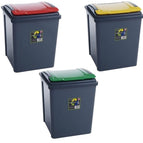 50l Plastic Recycle Recycling Bin Kitchen Dustbin Garden Waste Rubbish Bins 9