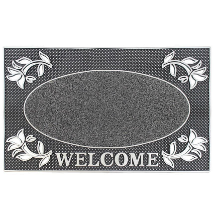 Welcome Non Slip Coir & Rubber Door Mat Doormats Indoor Outdoor Garden Home Mats