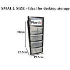 Mini Desktop Plastic Storage Drawers 4