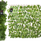 Artificial Leaf Trellis Expanding Screening Privacy Hedge Garden Balcony Fence 4