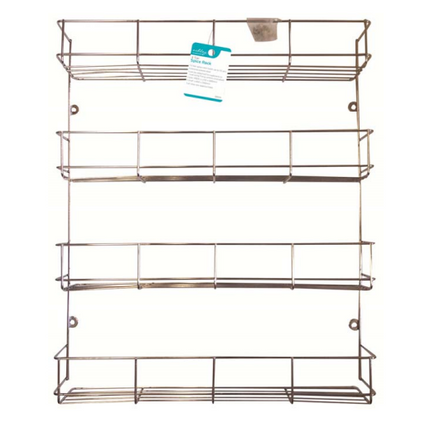 3 4 5 TIER SPICE HERB JAR RACK HOLDER FOR KITCHEN DOOR CUPBOARD STORAGE WALL