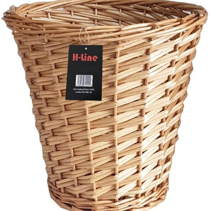 WICKER WILLOW BASKET STORAGE BIN WASTE PAPER BASKET BATHROOM COUNTRY STYLE BIN