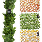 Artificial Leaf Trellis Expanding Screening Privacy Hedge Garden Balcony Fence 1