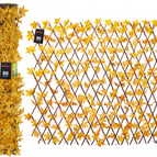 Artificial Leaf Trellis Expanding Screening Privacy Hedge Garden Balcony Fence 3