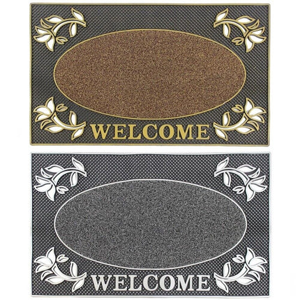 Welcome Non Slip Coir & Rubber Door Mat Doormats Indoor Outdoor Garden Home Mats