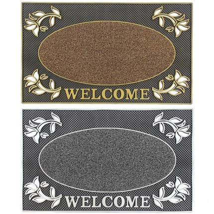 Welcome Non Slip Coir & Rubber Door Mat Doormats Indoor Outdoor Garden Home Mats