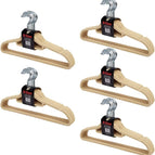 NON SLIP FLOCKED COAT CLOTHES HANGERS VELVET TROUSER HANGING SPACE SAVING 15