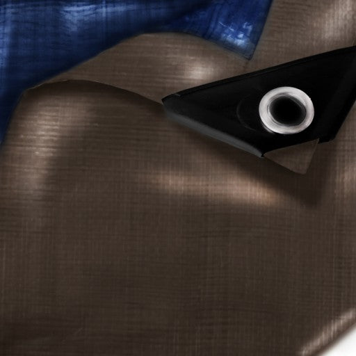 Strong Two Toned 185gsm Waterproof Tarpaulin with Eyelets