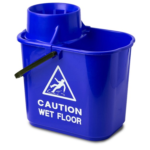 15L Professional Mop Bucket with Wringer Blue - 97% Recycled Plastic