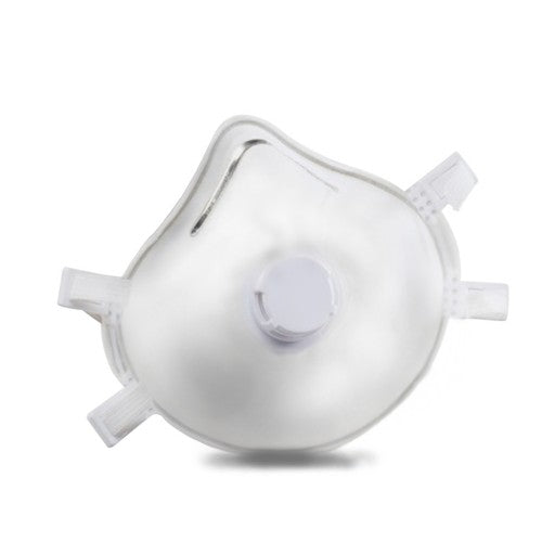 15 x FFP2 NR Cup Style Moulded Face Mask With Valve & Headbands