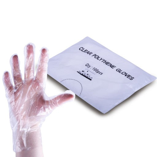 Clear Vinyl Gloves Powder Free - Box of 100