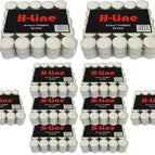 8 hour Tea lights Candles - White Long Lasting Tealights - Unscented - 3.8 x 2.3 CM, 8hr. 14