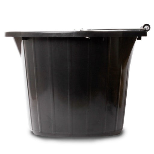 Black 14L Plastic Scoop Bucket