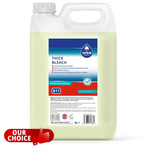 Thick Bleach 5L Refill B11 - Orca Hygiene