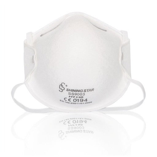 25 x FFP2 NR Moulded Cup Style Face Mask With Headbands