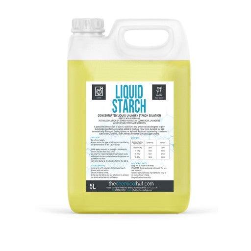 TCH 5L Concentrated Liquid Laundry Starch Solution, for a Crisp Stiff Professional Finish