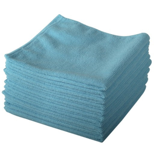Blue Microfibre Exel Supercloth Pack of 10