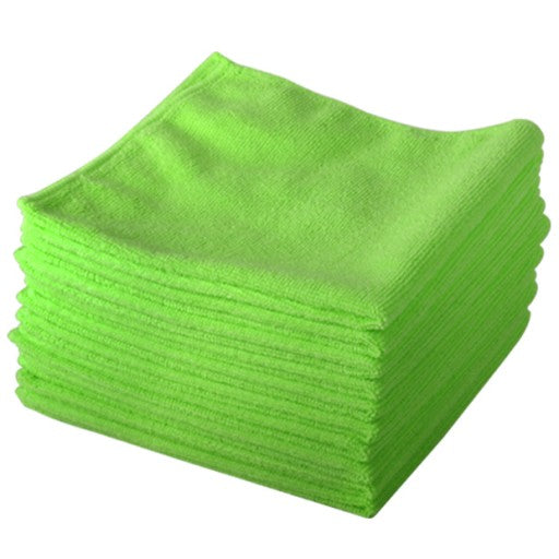 Green Microfibre Exel Supercloth Pack of 10